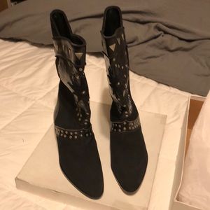 Laura Botticelli black Italian leather boot size 40